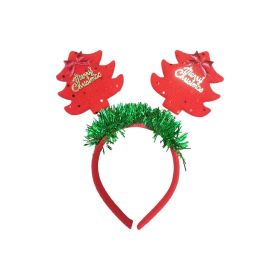 Christmas Bow Headband for Dogs Red and Gold Deer Horn Snowflakes Christmas Hat Costume Dress Up Accessories for Pet for Cosplay and Makeup  12 pcs