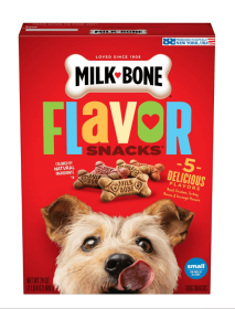 Milk-Bone Flavor Snacks Small Dog Biscuits, Flavored Crunchy Dog Treats, 24 oz.